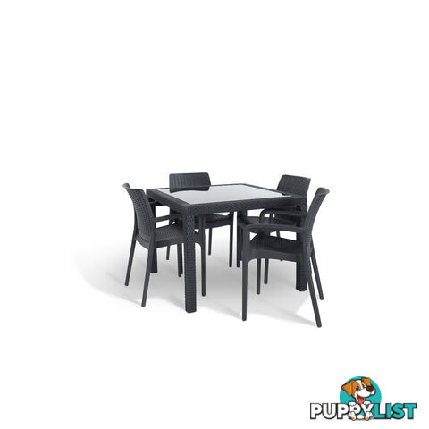 Keter Sumatra Table  w/ 4 Bali Chairs