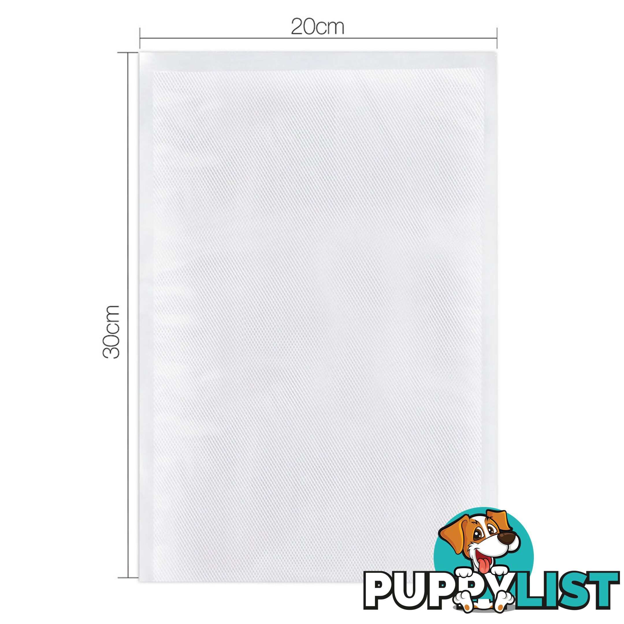 100 Food Sealer Bags: 20 x 30cm