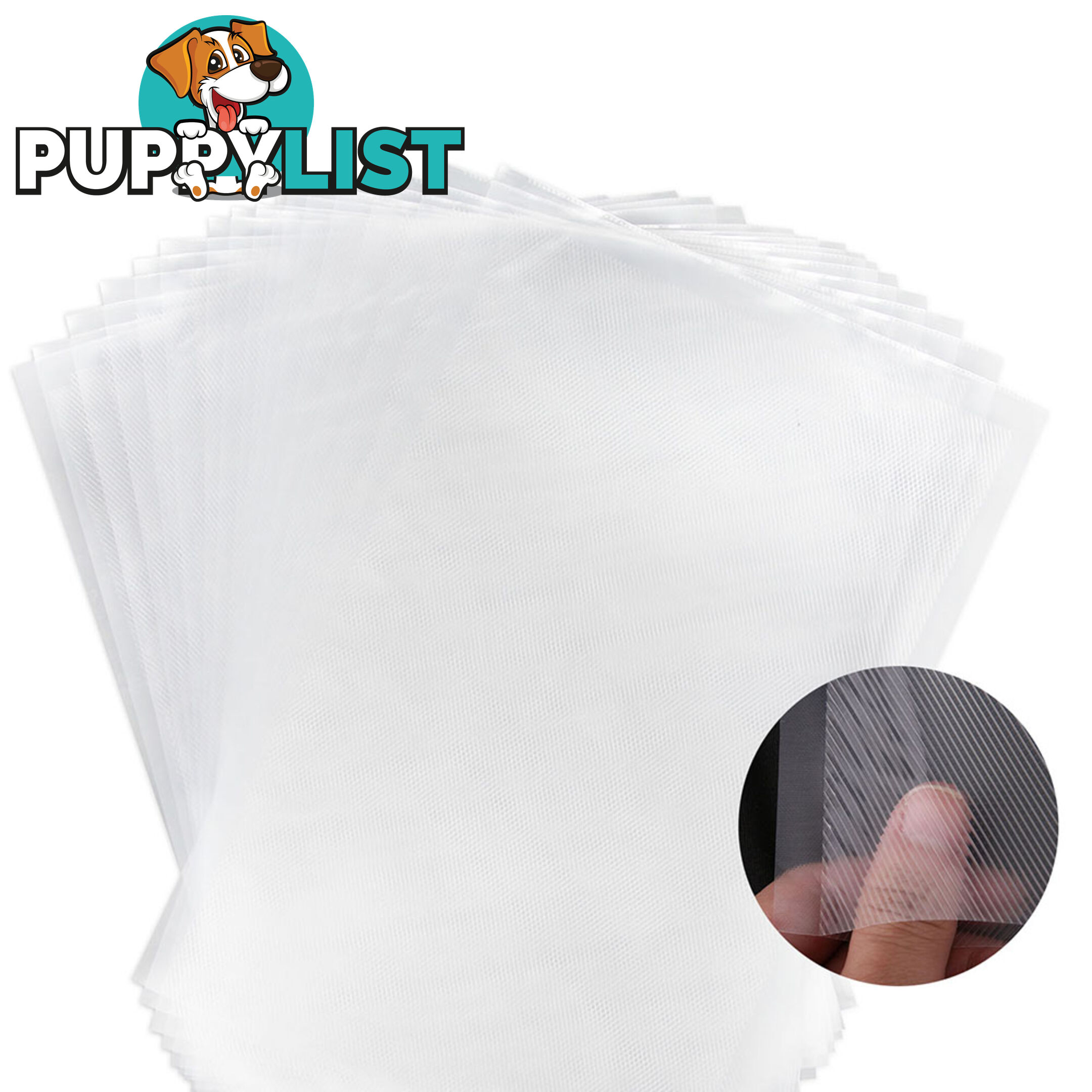 100 Food Sealer Bags: 20 x 30cm