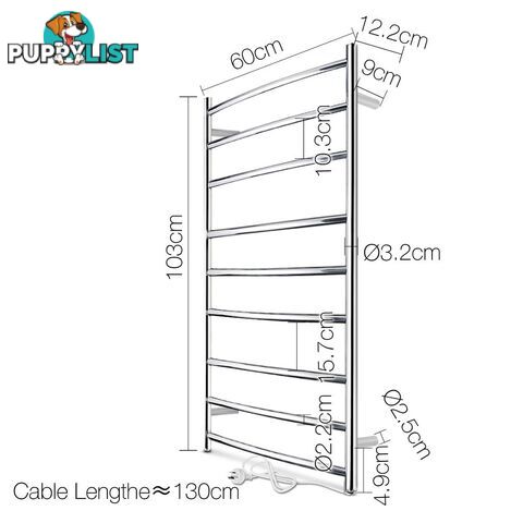 Electric Heated Towel Rack Rail Bar for Bathroom