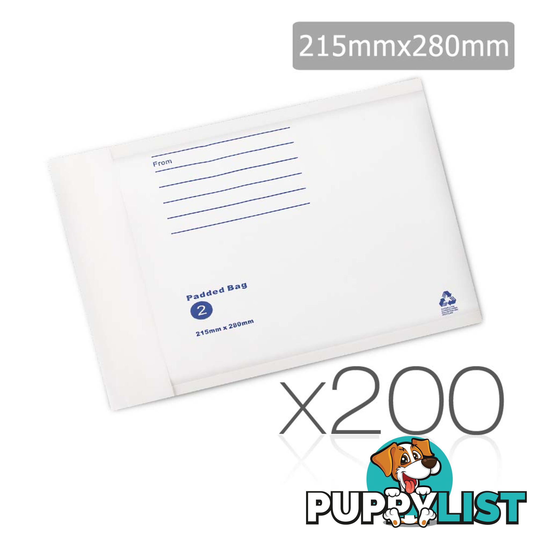 Bubble Padded Mail Envelopes 200pcs 215mm x 280mm