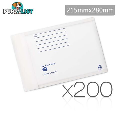 Bubble Padded Mail Envelopes 200pcs 215mm x 280mm