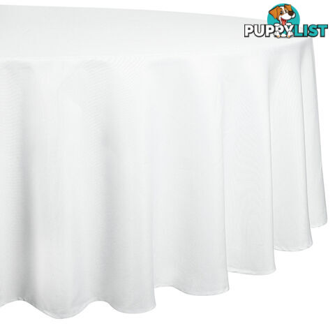 4 Pcs Wedding Table Cloth Round 229cm White