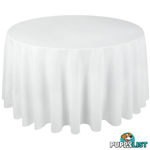 4 Pcs Wedding Table Cloth Round 229cm White