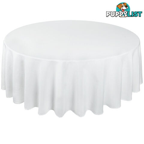 4 Pcs Wedding Table Cloth Round 229cm White