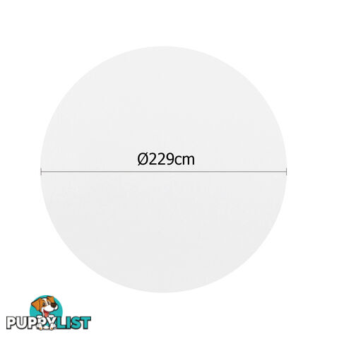 4 Pcs Wedding Table Cloth Round 229cm White