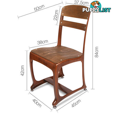 Set of 2 Replica Eton Dining Chairs - Copper