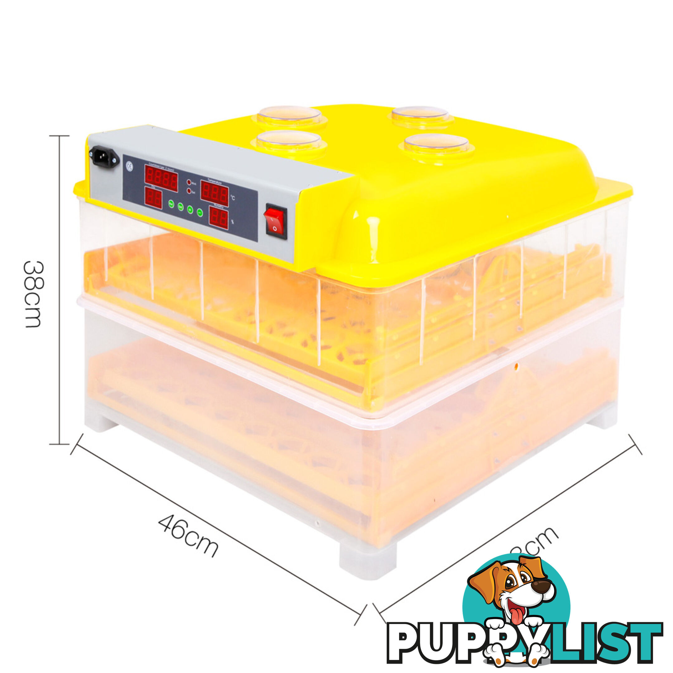 Automatic 96 Egg Incubator Yellow