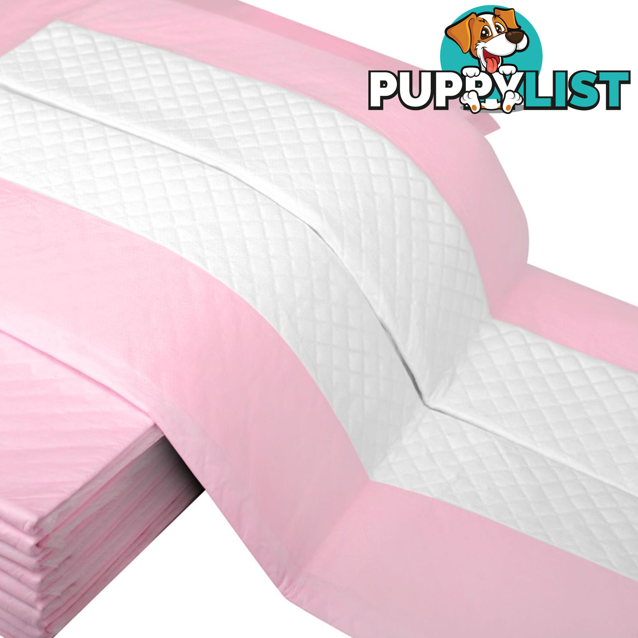 200 Puppy Pet Dog Toilet Training Pads Pink