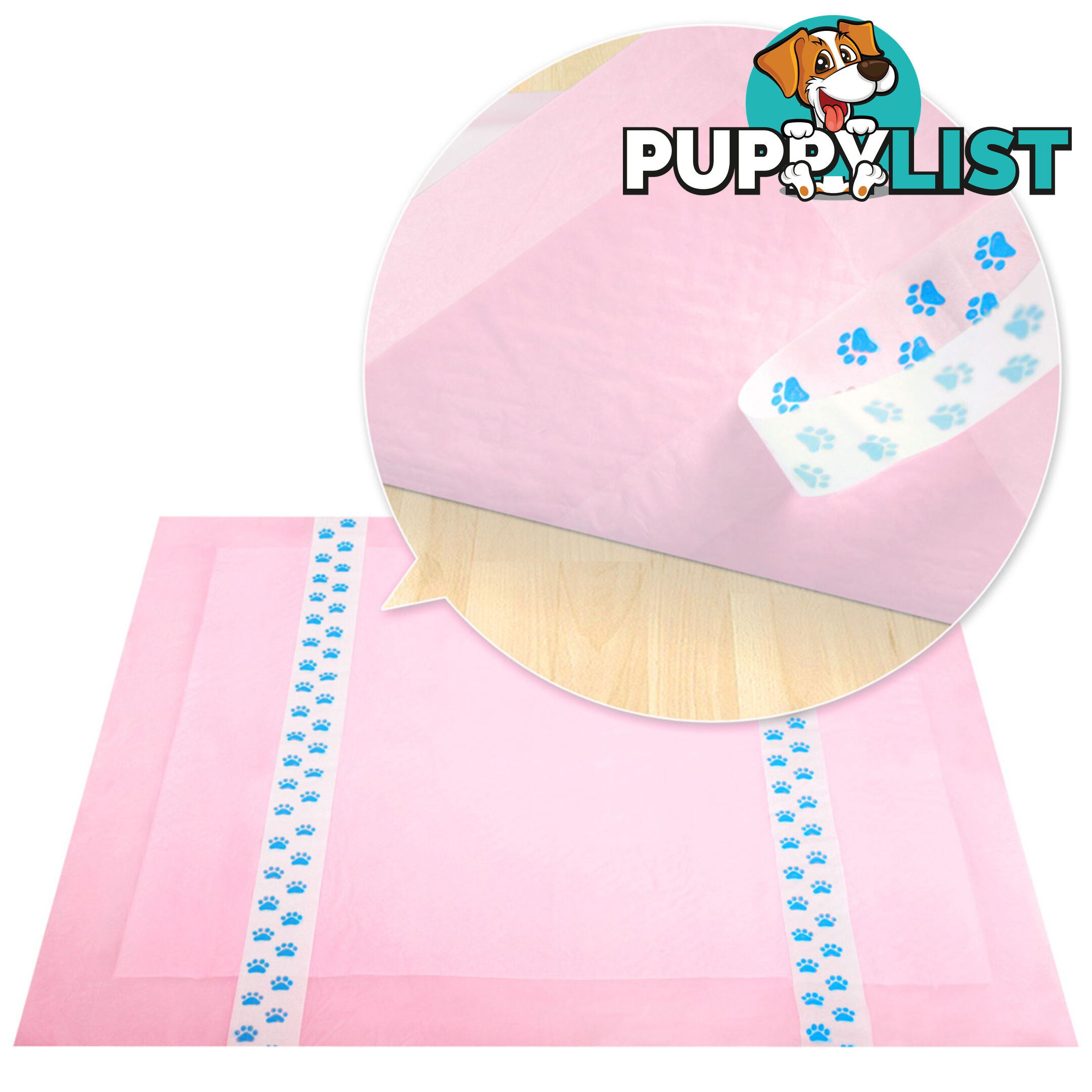 200 Puppy Pet Dog Toilet Training Pads Pink