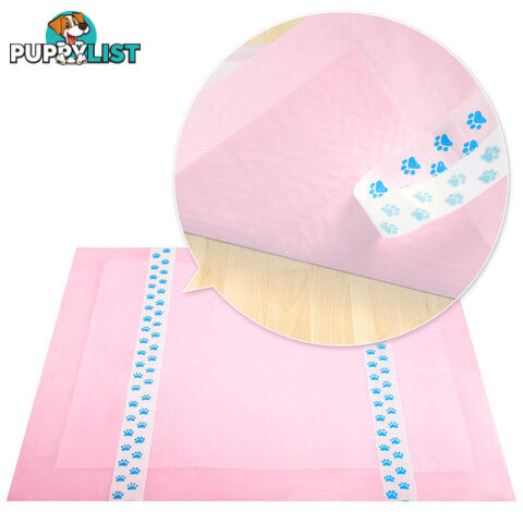 200 Puppy Pet Dog Toilet Training Pads Pink