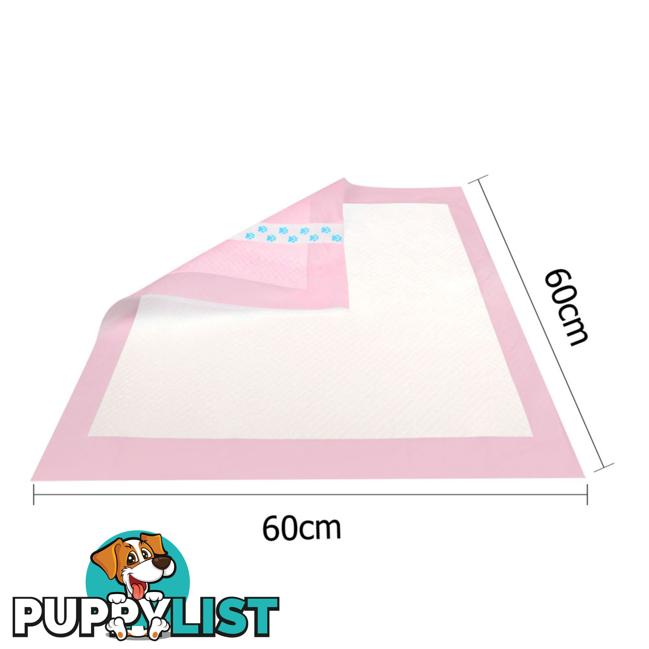 200 Puppy Pet Dog Toilet Training Pads Pink