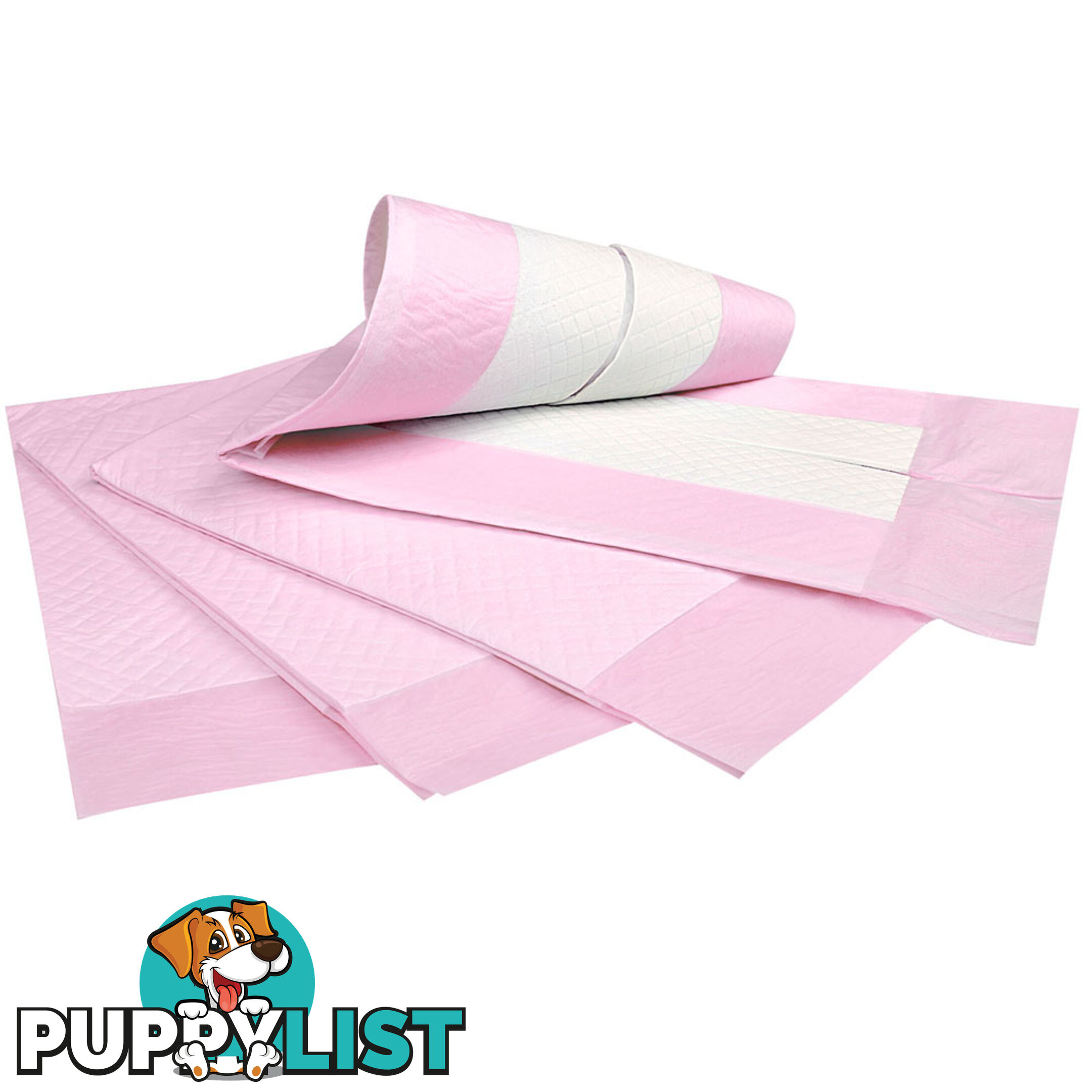 200 Puppy Pet Dog Toilet Training Pads Pink