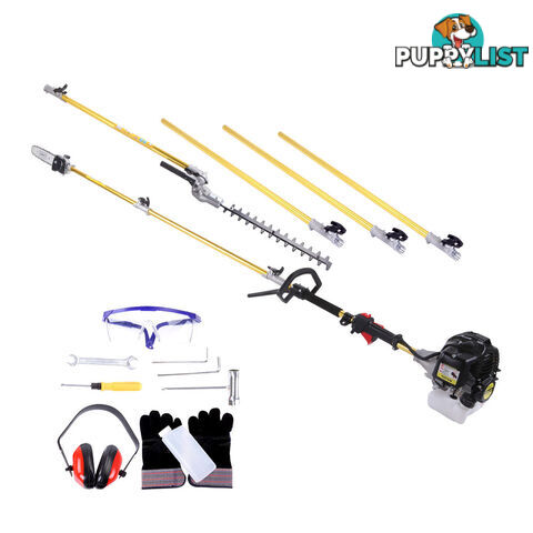 65cc 2 In 1 Petrol Pole Chainsaw Hedge Trimmer Pruner