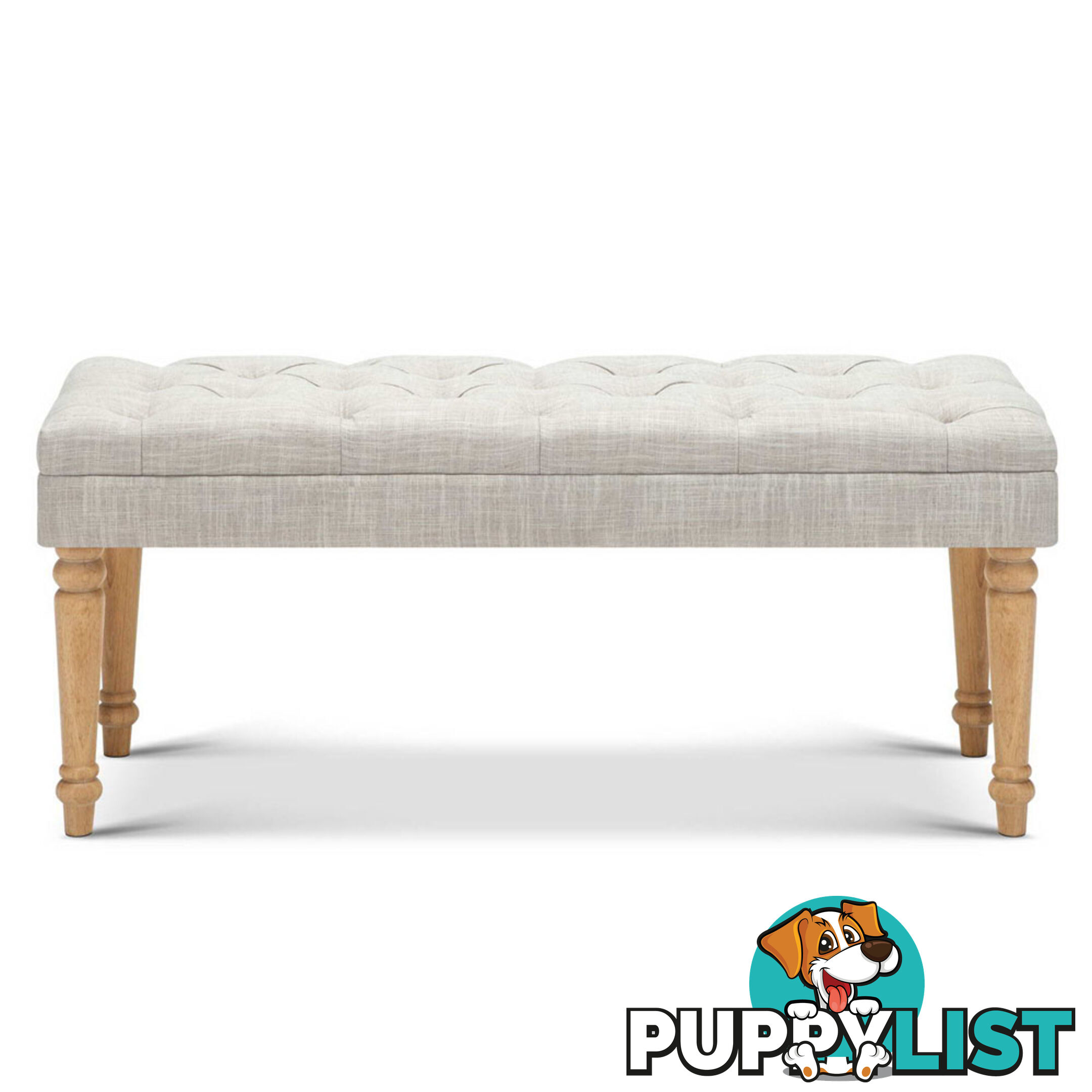 Seat Footstool Bench Stool - Beige