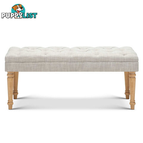 Seat Footstool Bench Stool - Beige