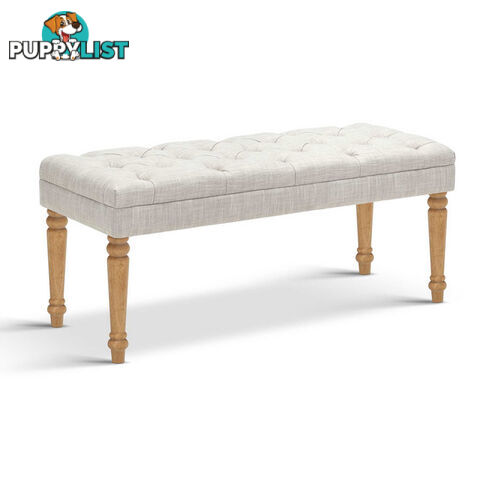 Seat Footstool Bench Stool - Beige