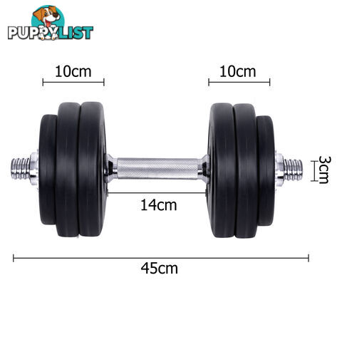 Everfit Home Gym Fitness 30kg Dumbbell Set