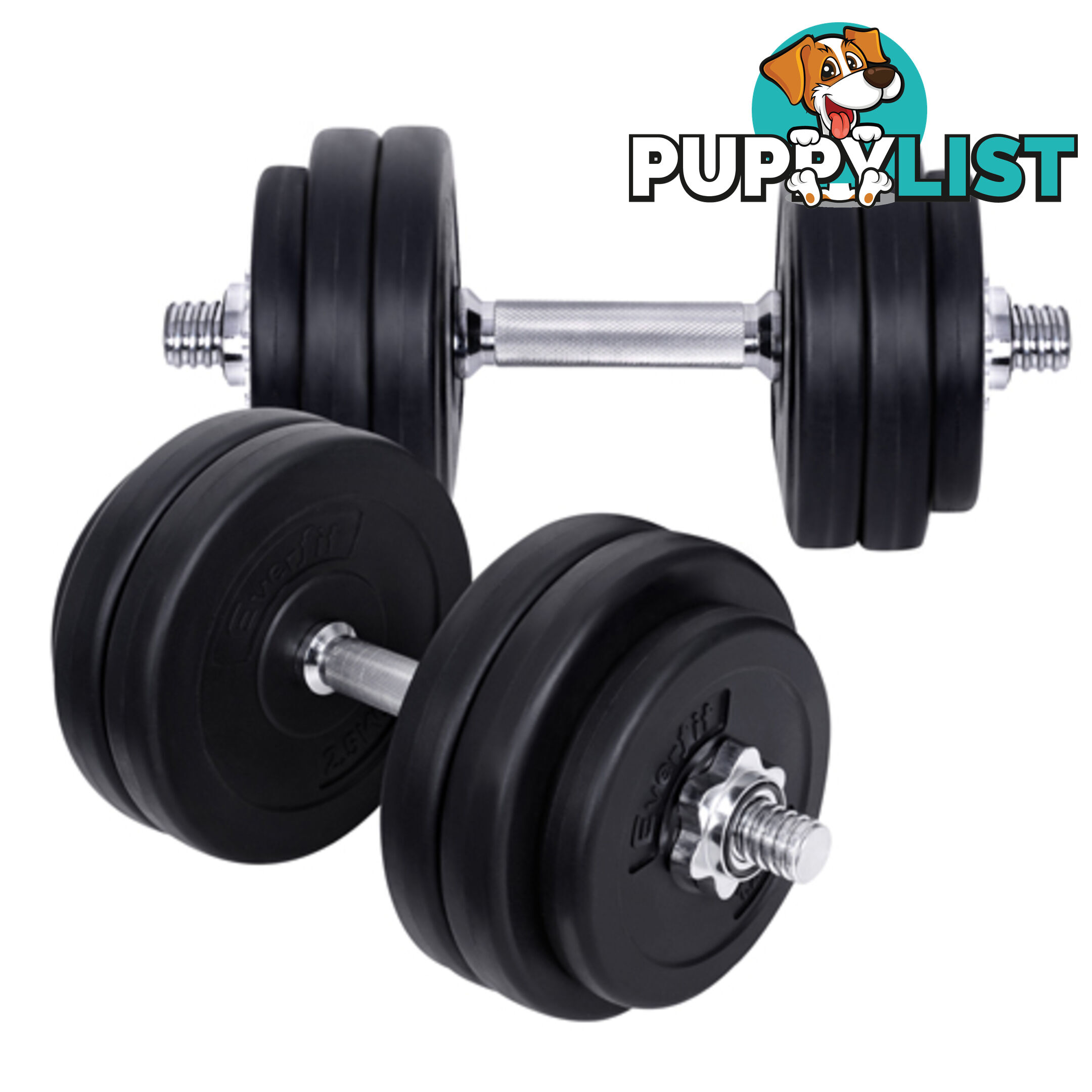 Everfit Home Gym Fitness 30kg Dumbbell Set