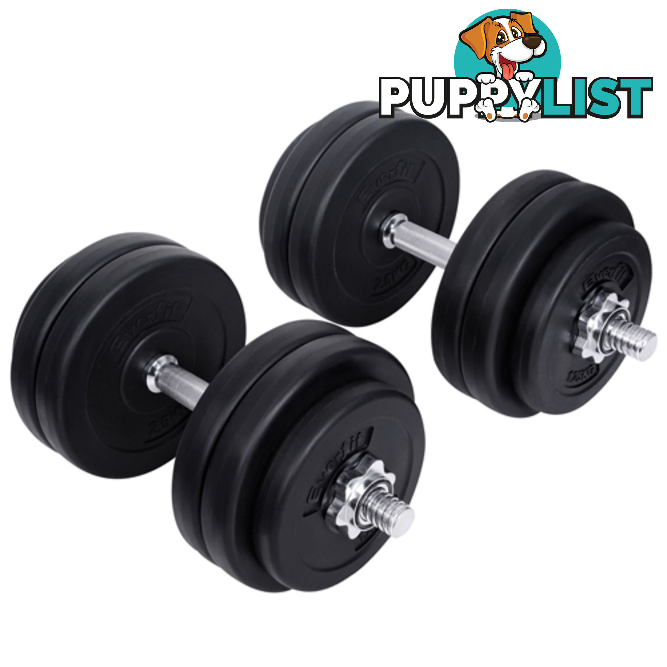 Everfit Home Gym Fitness 30kg Dumbbell Set