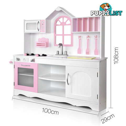 Wooden Kitchen Playset - White