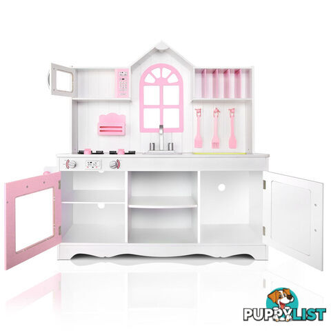 Wooden Kitchen Playset - White