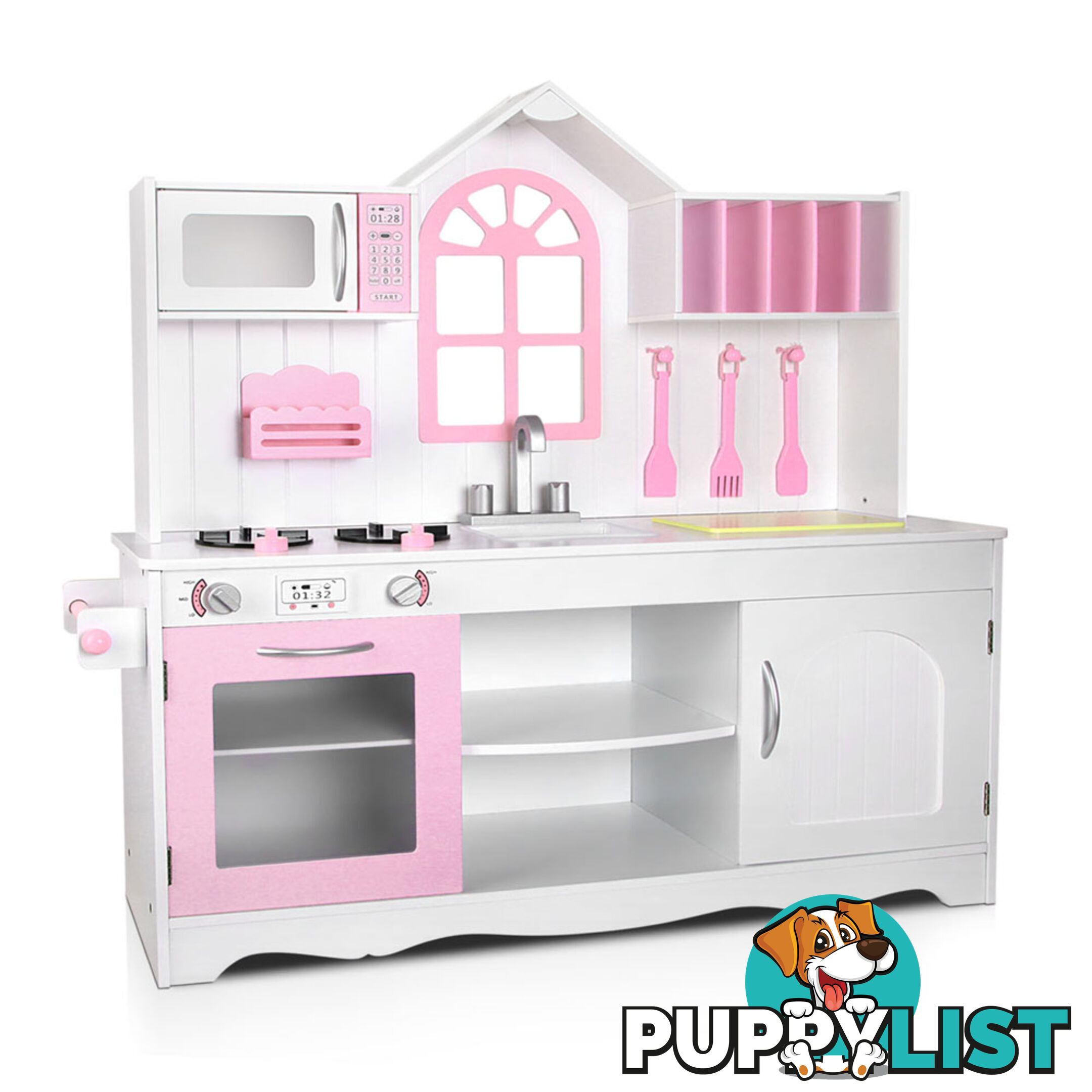 Wooden Kitchen Playset - White