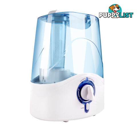 Ultrasonic Cool Mist Air Humidifier 4.5L White Blue