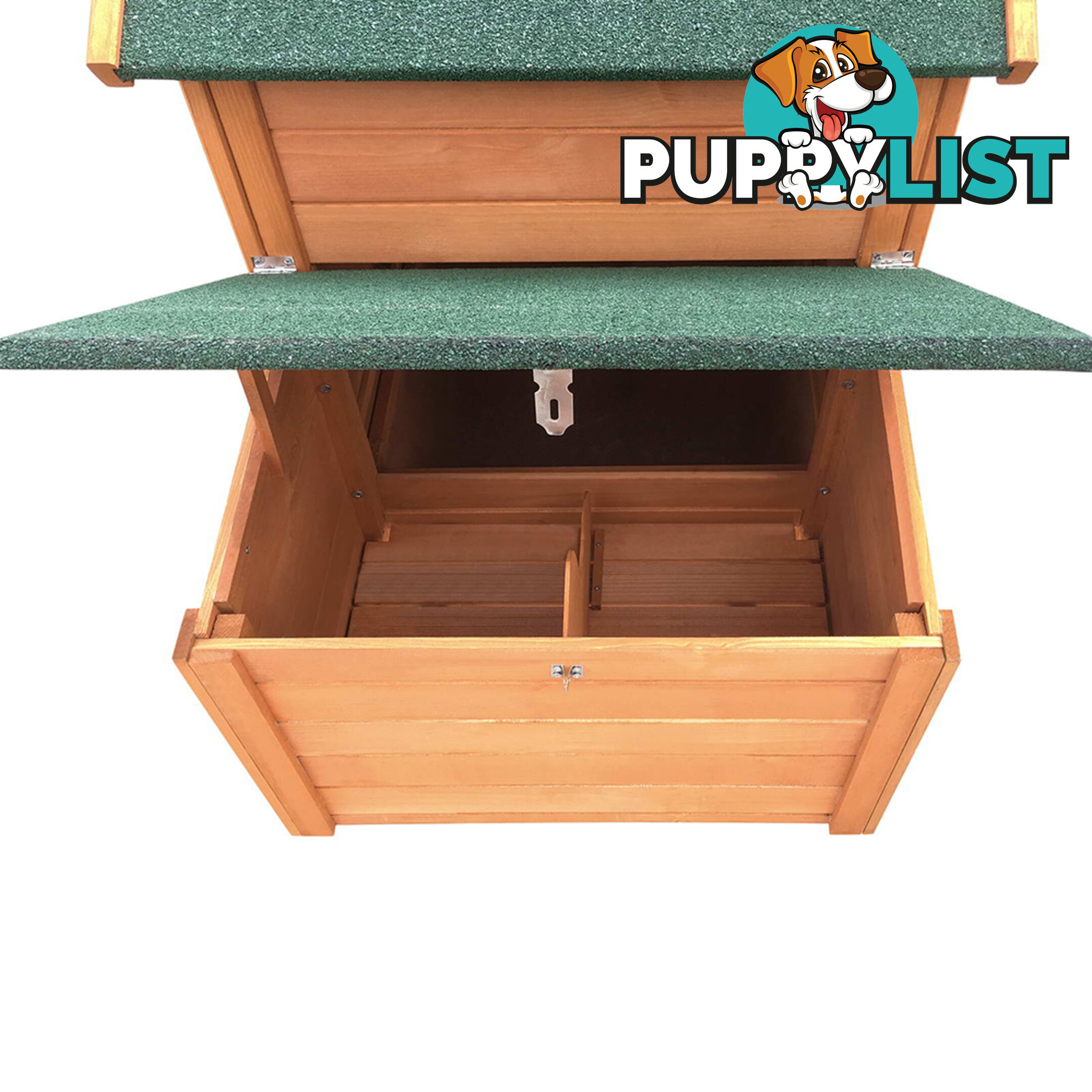 Wooden Pet Hutch with Nesting Box