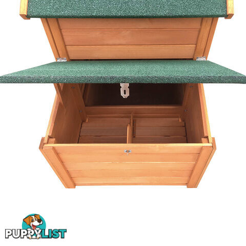 Wooden Pet Hutch with Nesting Box