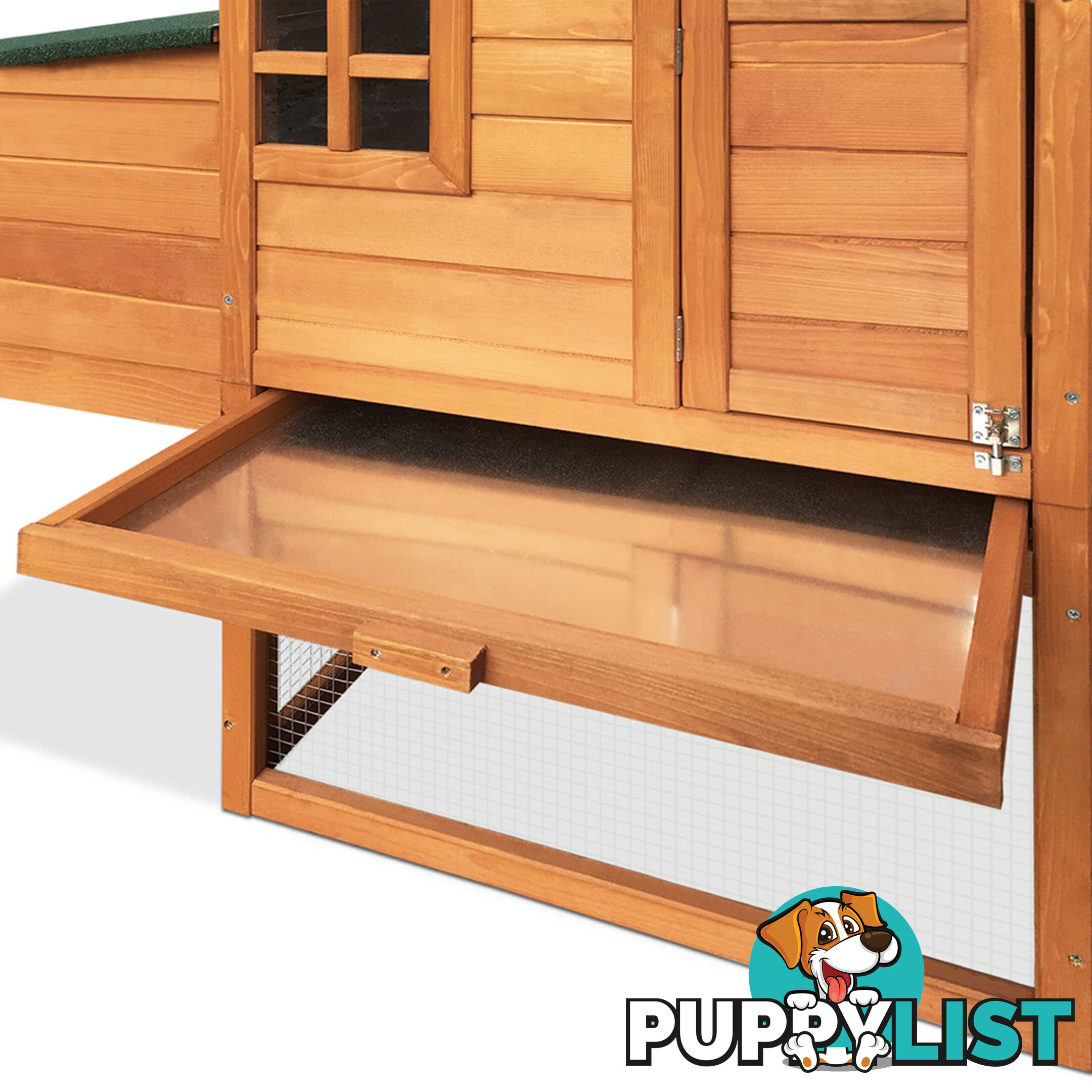 Wooden Pet Hutch with Nesting Box