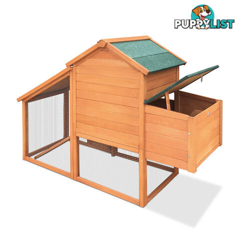 Wooden Pet Hutch with Nesting Box