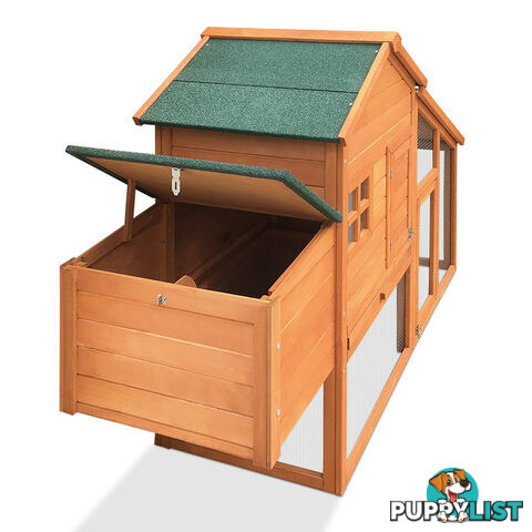 Wooden Pet Hutch with Nesting Box