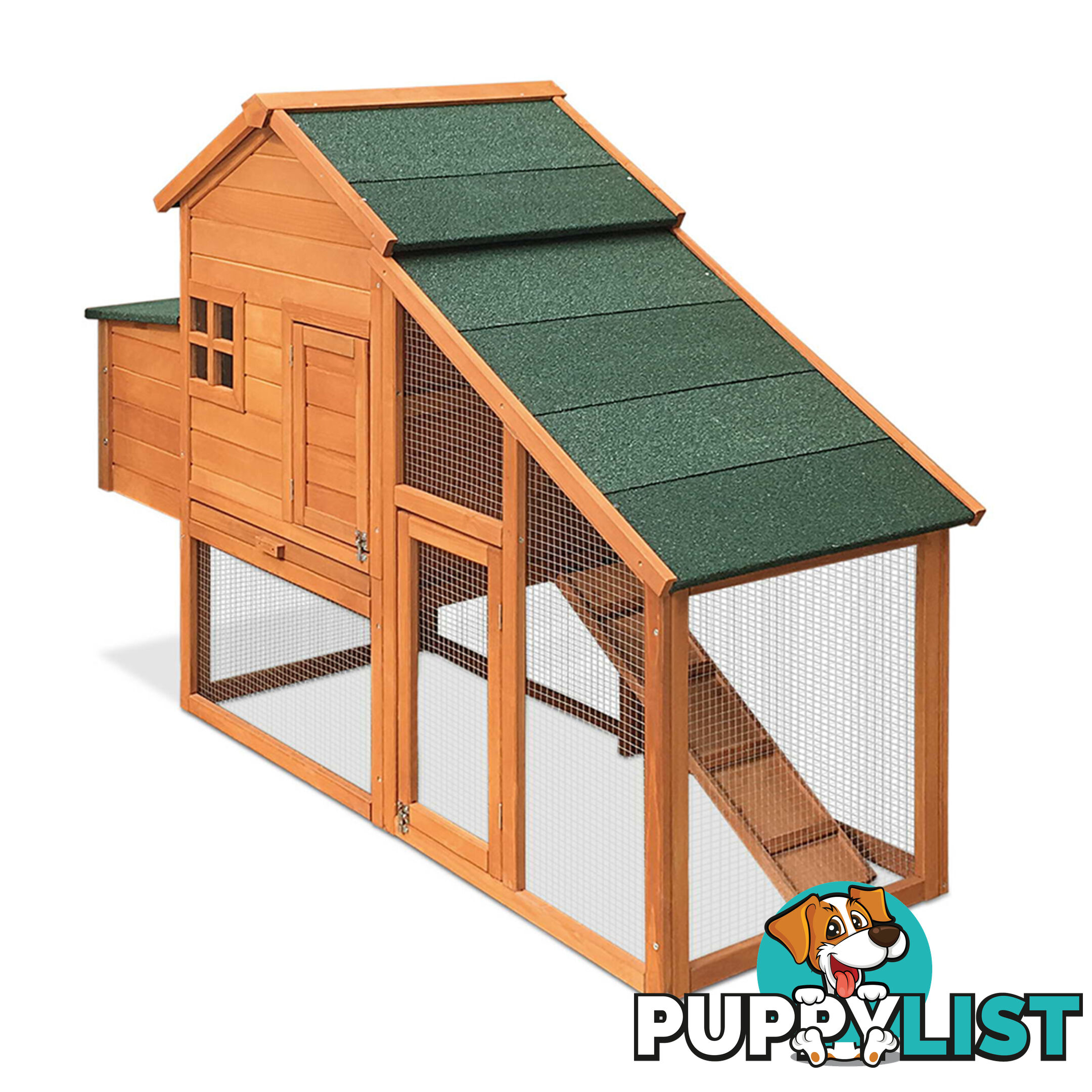 Wooden Pet Hutch with Nesting Box