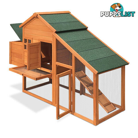 Wooden Pet Hutch with Nesting Box