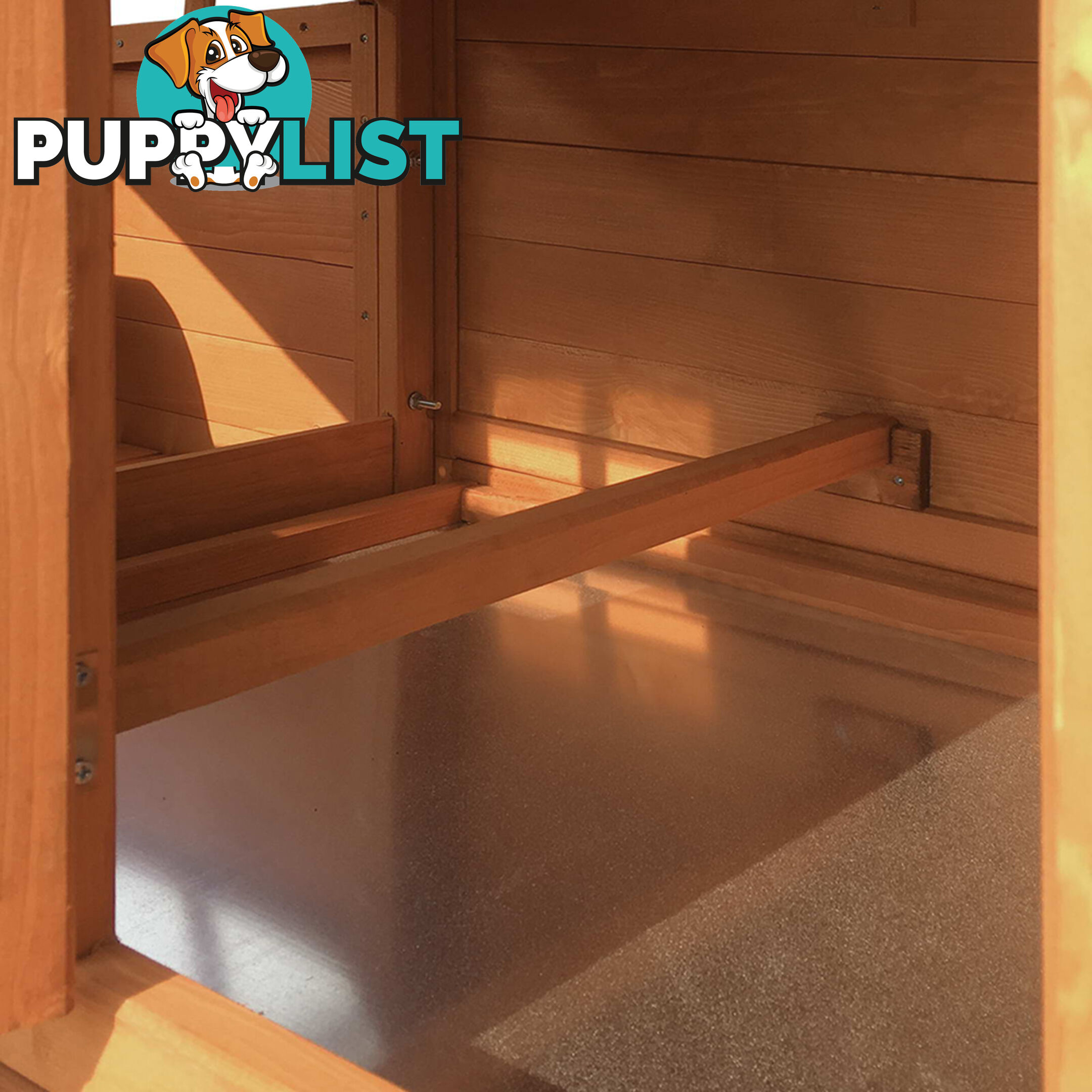 Wooden Pet Hutch with Nesting Box