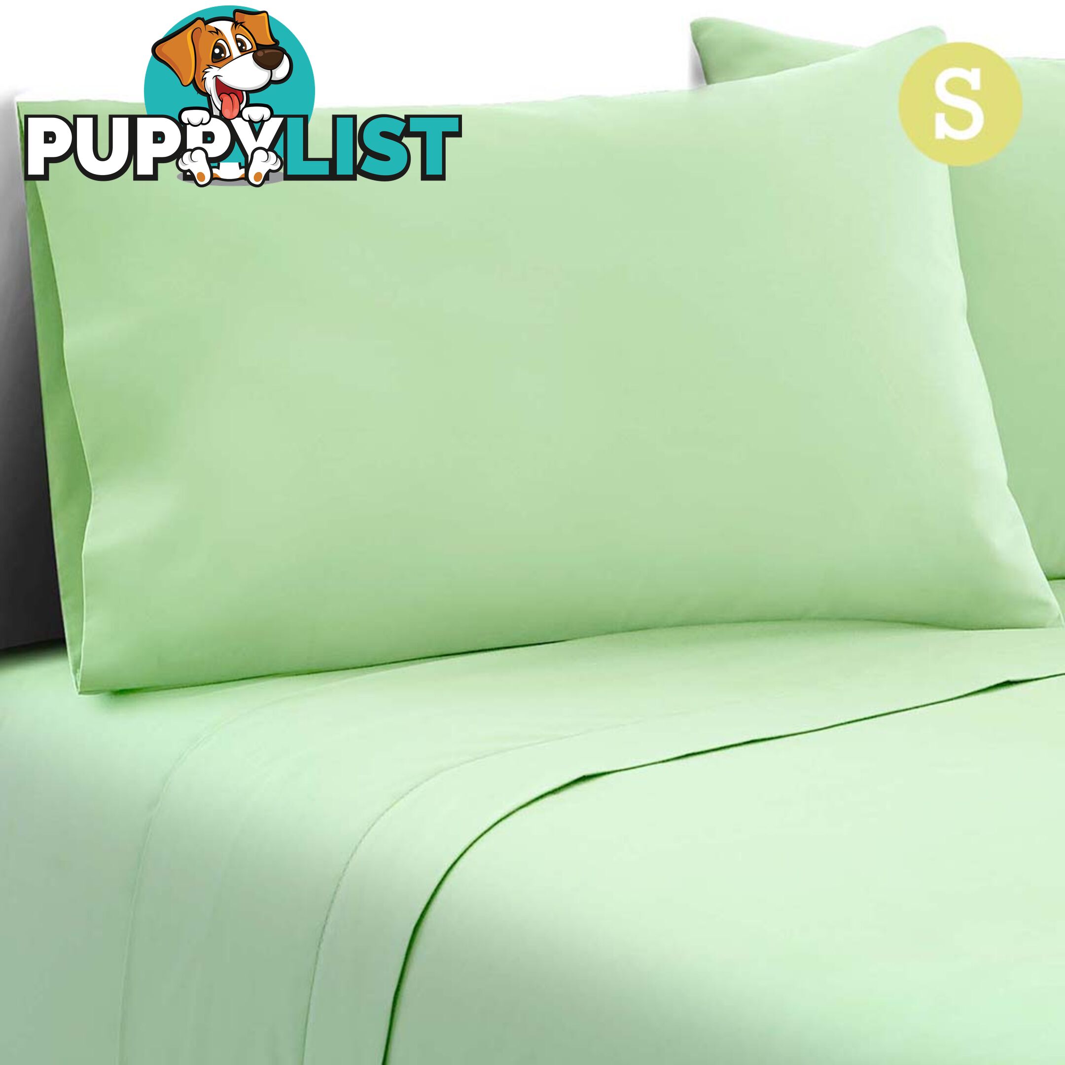 3 Piece Microfibre Sheet Set Single _ Green