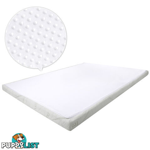 Cool Gel Memory Foam Mattress Topper w/ Bamboo Fabric Cover 8cm Double