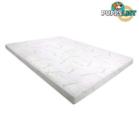 Cool Gel Memory Foam Mattress Topper w/ Bamboo Fabric Cover 8cm Double