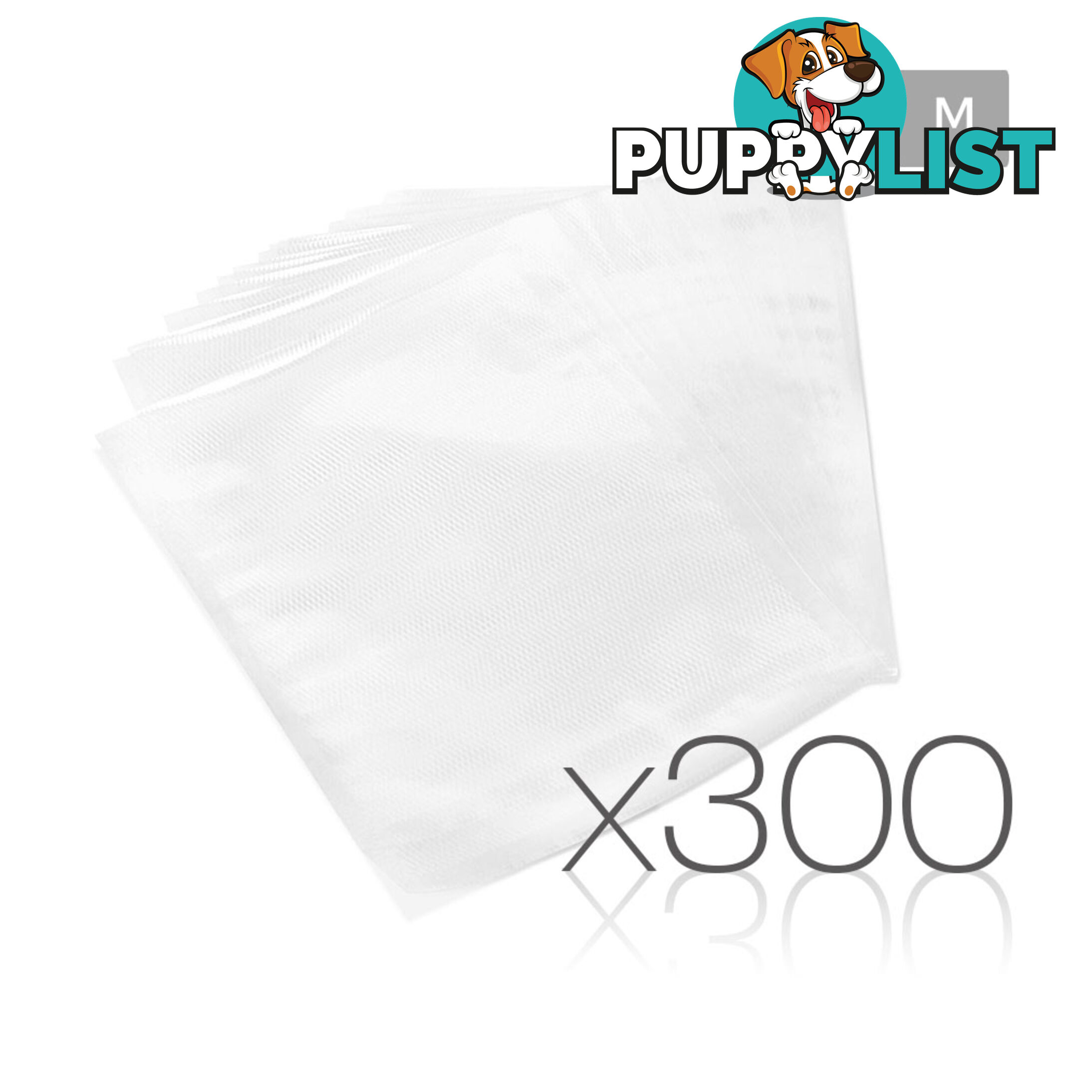 300 Food Sealer Bags: 20 x 30cm