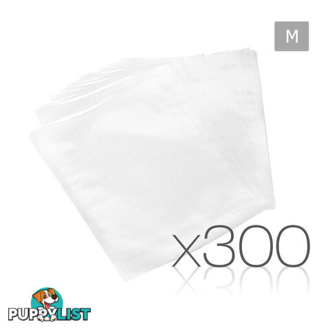 300 Food Sealer Bags: 20 x 30cm