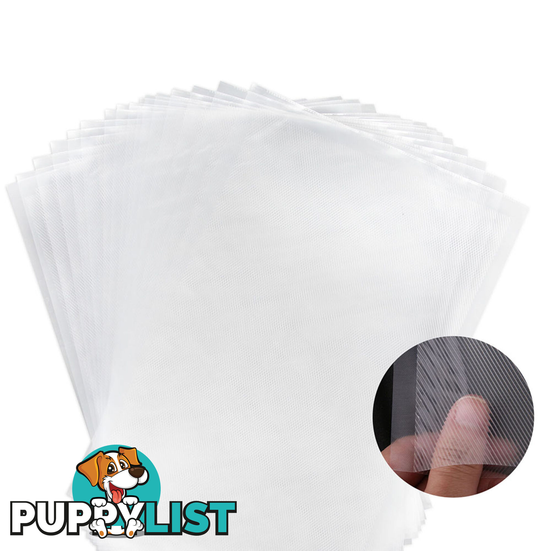 300 Food Sealer Bags: 20 x 30cm