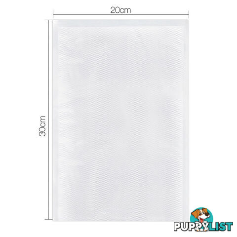 300 Food Sealer Bags: 20 x 30cm