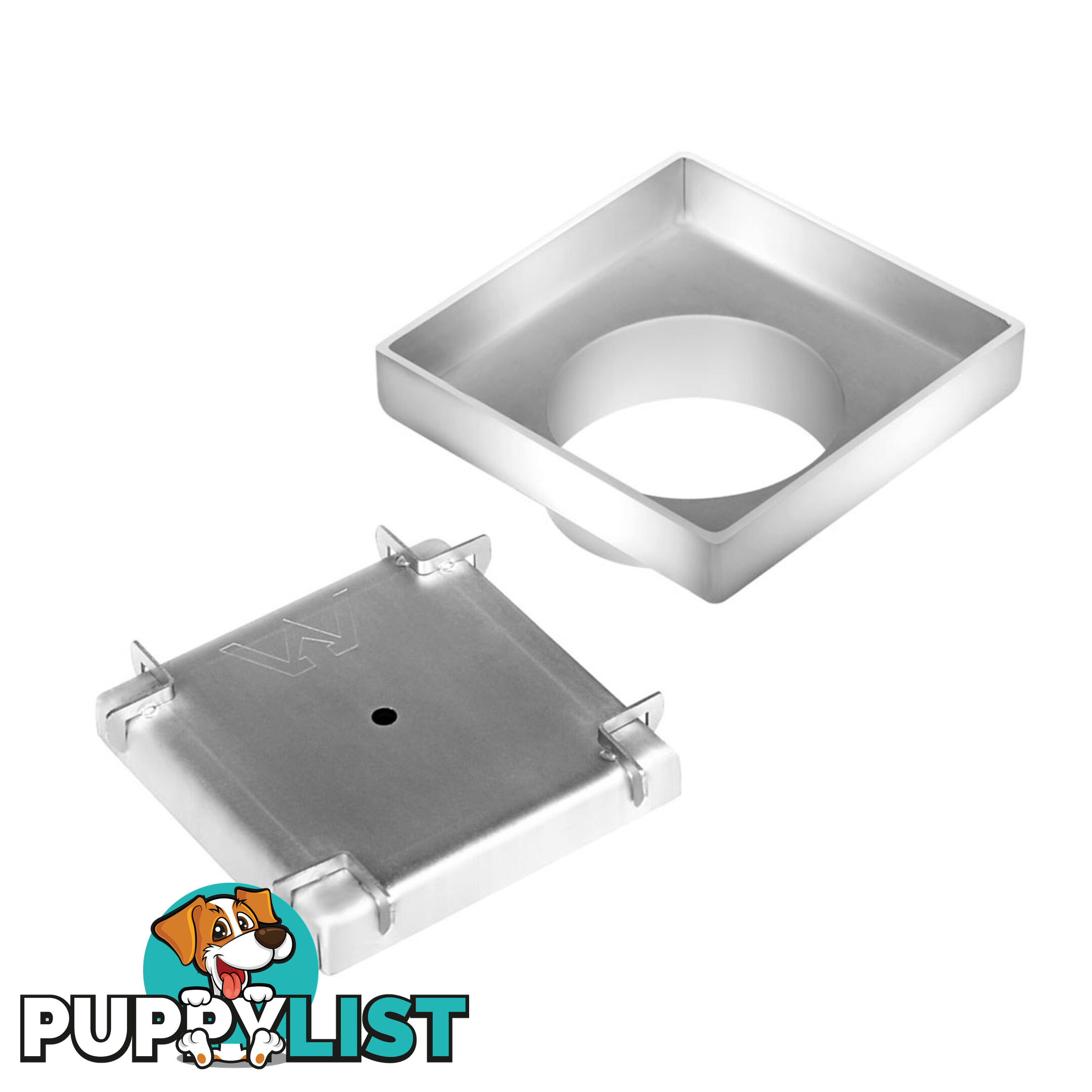 Square Stainless Steel Shower Grate Drain Floor Bathroom 75mm Depth