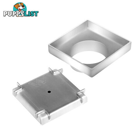 Square Stainless Steel Shower Grate Drain Floor Bathroom 75mm Depth