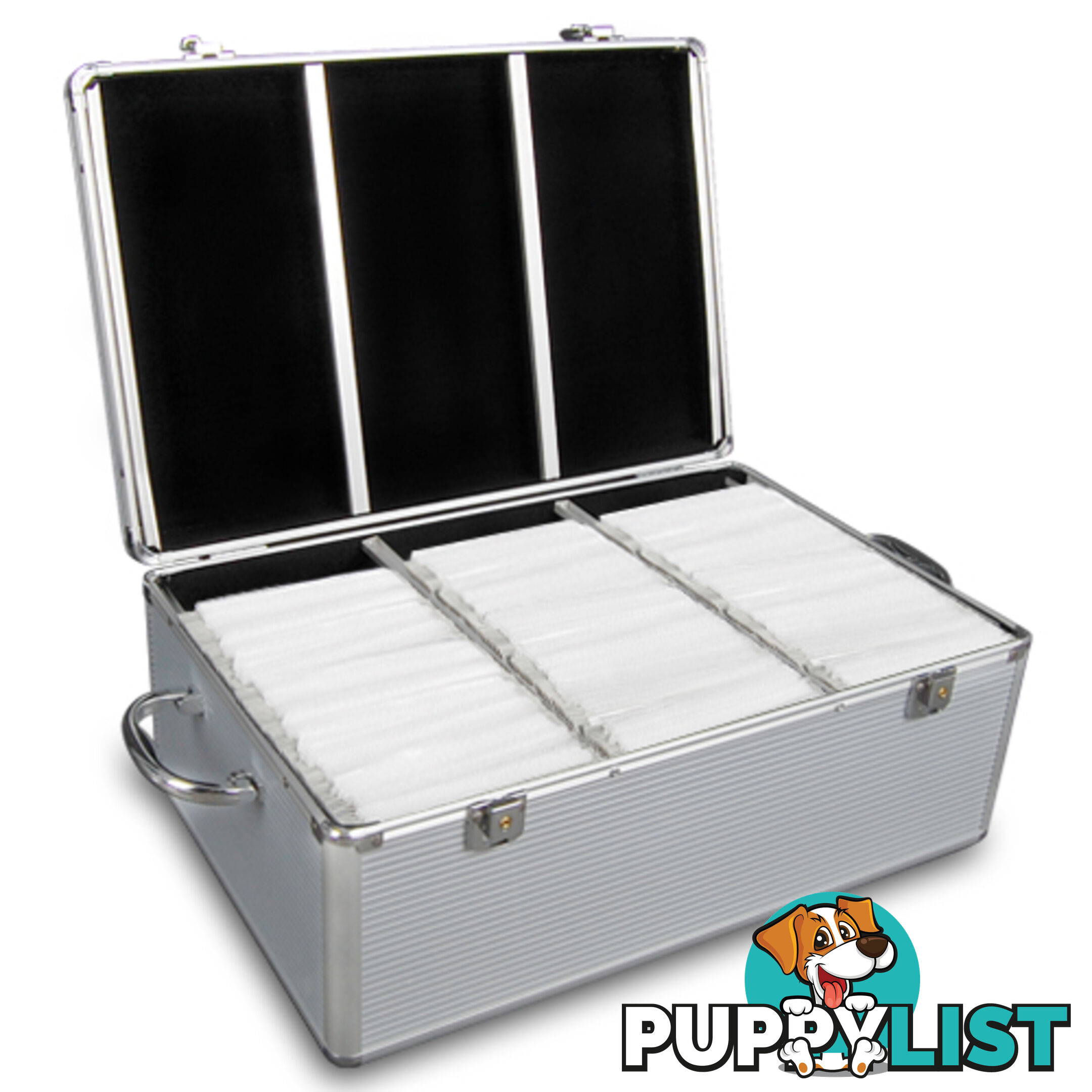 Aluminium CD DVD Bluray Storage Case Box 500 Discs SL