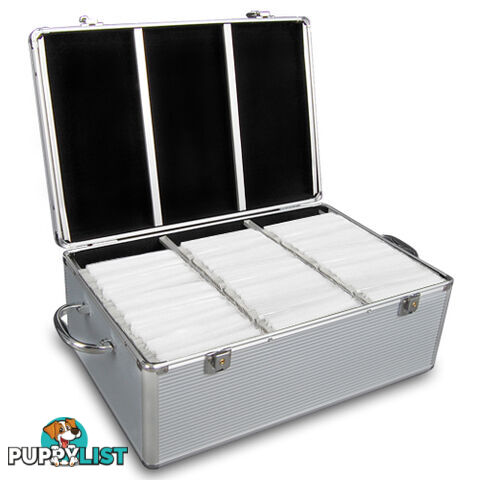 Aluminium CD DVD Bluray Storage Case Box 500 Discs SL