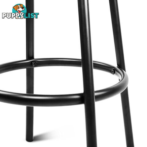 Set of 2 360Swivel Bar Stool - Black