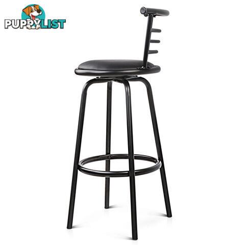 Set of 2 360Swivel Bar Stool - Black