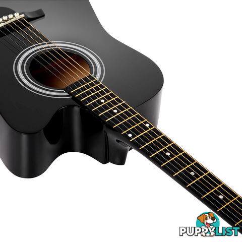 41" Steel-Stringed Acoustic Guitar Black